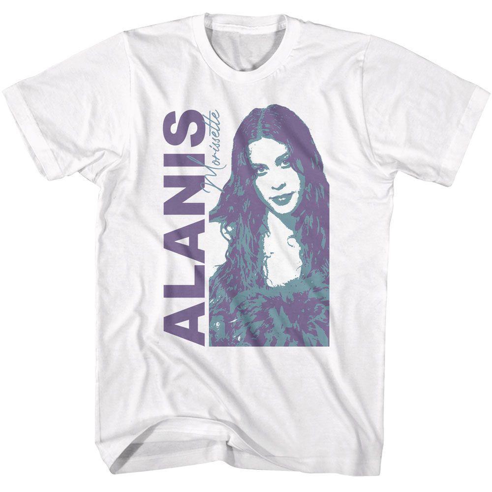 Alanis Morissette Duotone White T Shirt